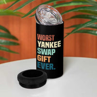 Funny Worst Yankee Swap Gift Ever 4 in 1 Can Cooler Tumbler Christmas Gift Exchange Game - Wonder Print Shop