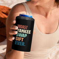 Funny Worst Yankee Swap Gift Ever 4 in 1 Can Cooler Tumbler Christmas Gift Exchange Game - Wonder Print Shop