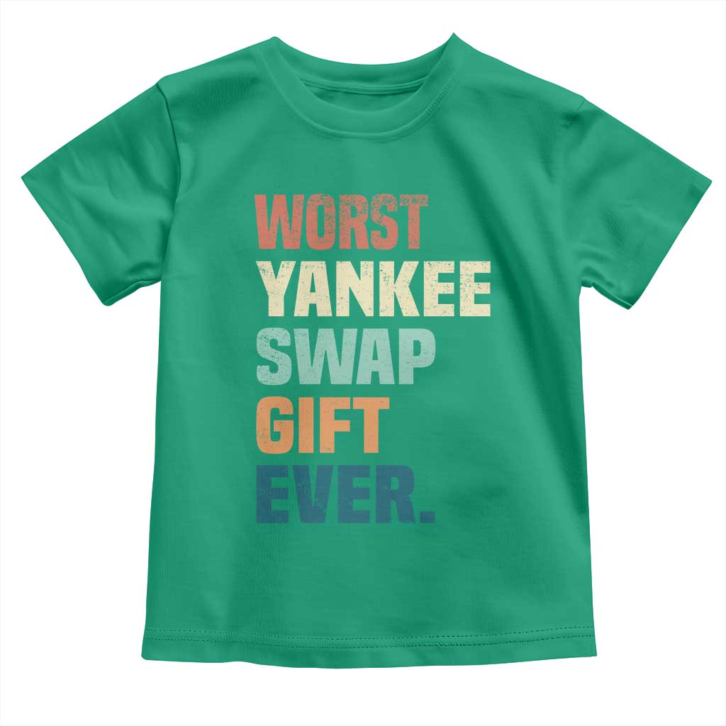 Funny Worst Yankee Swap Gift Ever Toddler T Shirt Christmas Gift Exchange Game - Wonder Print Shop