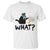 Funny What Hanukkah Black Cat T Shirt - Wonder Print Shop