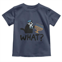 Funny What Hanukkah Black Cat Toddler T Shirt