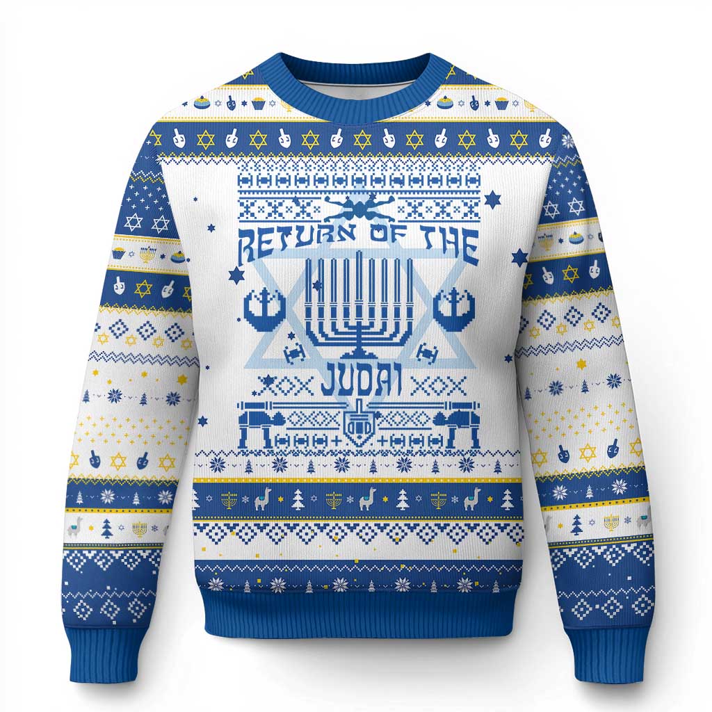 Chanukah Holiday Hanukkah Ugly Sweater Return Of The Judai Chanukah Jewish Festival - Wonder Print Shop