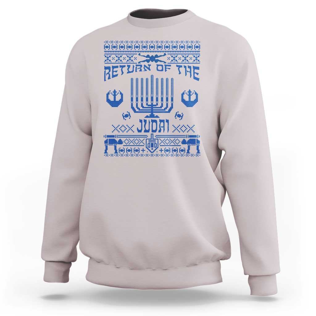Hanukkah Holiday Sweatshirt Return Of The Judai Chanukah Jewish Festival - Wonder Print Shop