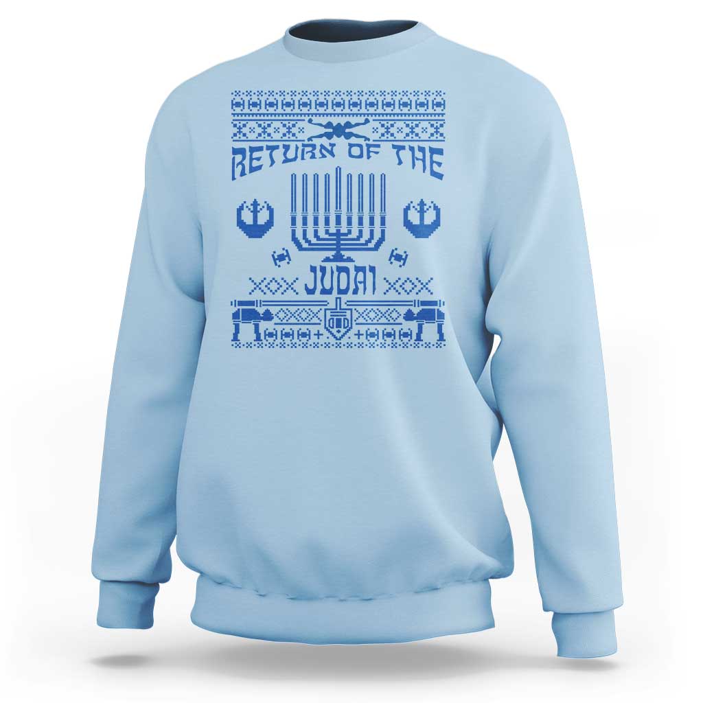 Hanukkah Holiday Sweatshirt Return Of The Judai Chanukah Jewish Festival - Wonder Print Shop