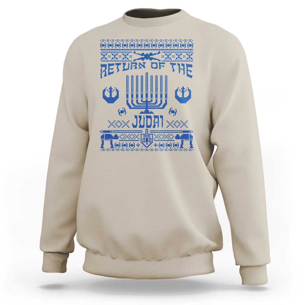 Hanukkah Holiday Sweatshirt Return Of The Judai Chanukah Jewish Festival - Wonder Print Shop