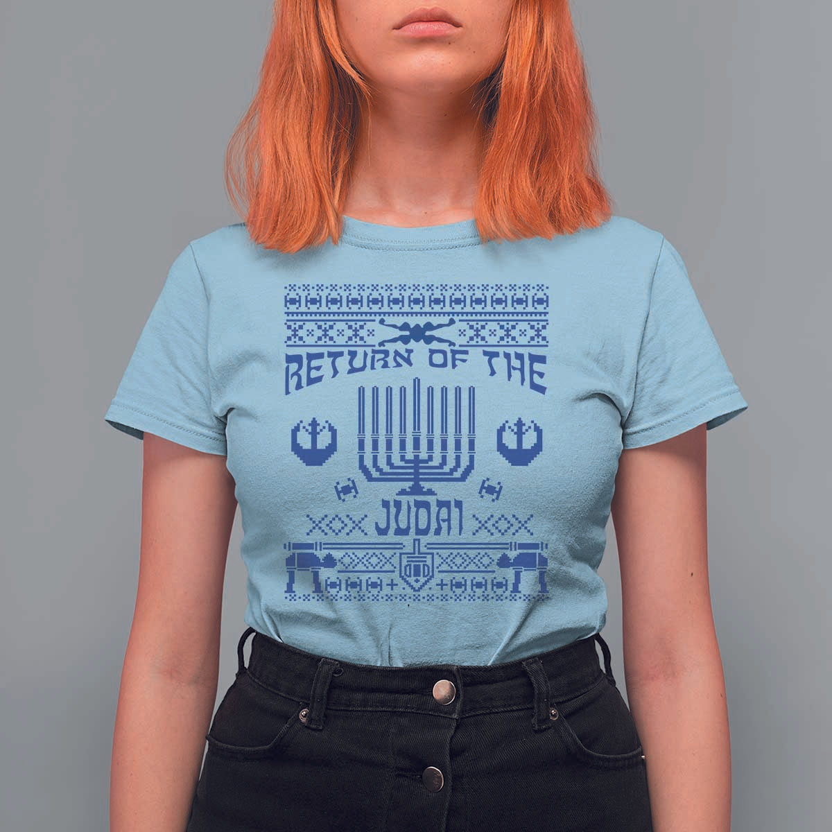 Hanukkah Holiday T Shirt For Women Return Of The Judai Chanukah Jewish Festival - Wonder Print Shop