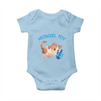 Funny Hanukkah Cats Baby Onesie Meowzel Tov Dreidels Chanukah Jewish Festival