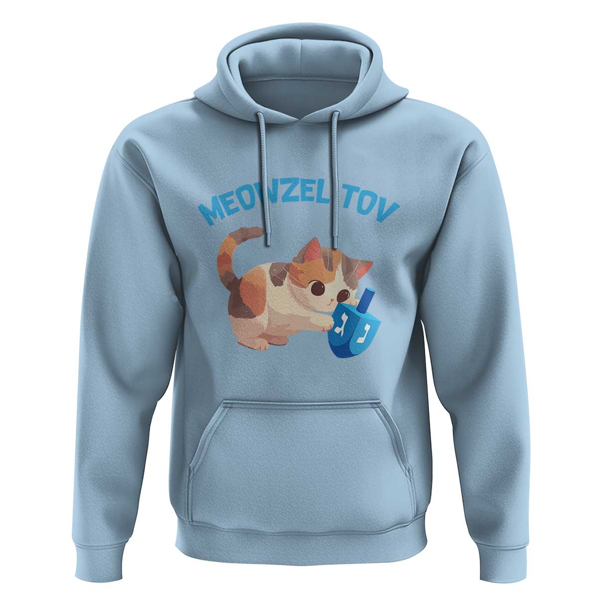 Funny Hanukkah Cats Hoodie Meowzel Tov Dreidels Chanukah Jewish Festival