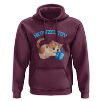 Funny Hanukkah Cats Hoodie Meowzel Tov Dreidels Chanukah Jewish Festival