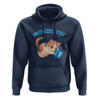 Funny Hanukkah Cats Hoodie Meowzel Tov Dreidels Chanukah Jewish Festival
