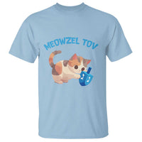 Funny Hanukkah Cats T Shirt Meowzel Tov Dreidels Chanukah Jewish Festival - Wonder Print Shop