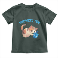 Funny Hanukkah Cats Toddler T Shirt Meowzel Tov Dreidels Chanukah Jewish Festival