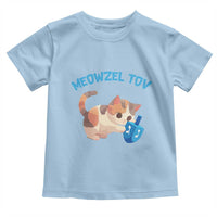 Funny Hanukkah Cats Toddler T Shirt Meowzel Tov Dreidels Chanukah Jewish Festival