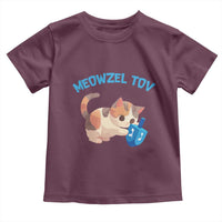 Funny Hanukkah Cats Toddler T Shirt Meowzel Tov Dreidels Chanukah Jewish Festival