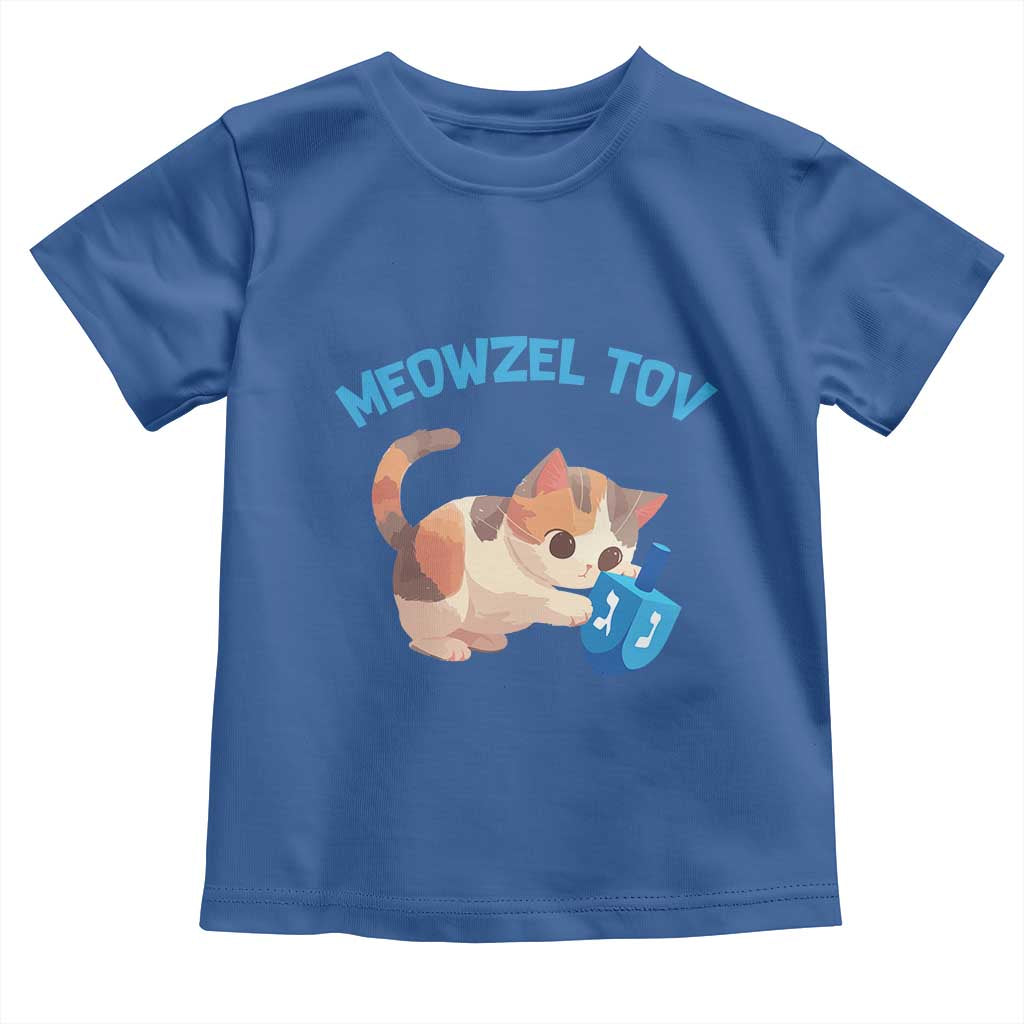 Funny Hanukkah Cats Toddler T Shirt Meowzel Tov Dreidels Chanukah Jewish Festival