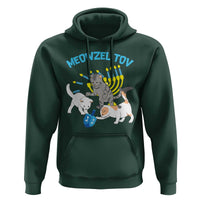 Funny Hanukkah Cats Hoodie Meowzel Tov Dreidels Menorah Chanukah Jewish Festival