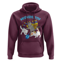 Funny Hanukkah Cats Hoodie Meowzel Tov Dreidels Menorah Chanukah Jewish Festival