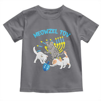Funny Hanukkah Cats Toddler T Shirt Meowzel Tov Dreidels Menorah Chanukah Jewish Festival