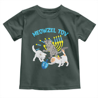 Funny Hanukkah Cats Toddler T Shirt Meowzel Tov Dreidels Menorah Chanukah Jewish Festival