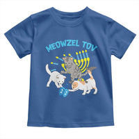 Funny Hanukkah Cats Toddler T Shirt Meowzel Tov Dreidels Menorah Chanukah Jewish Festival