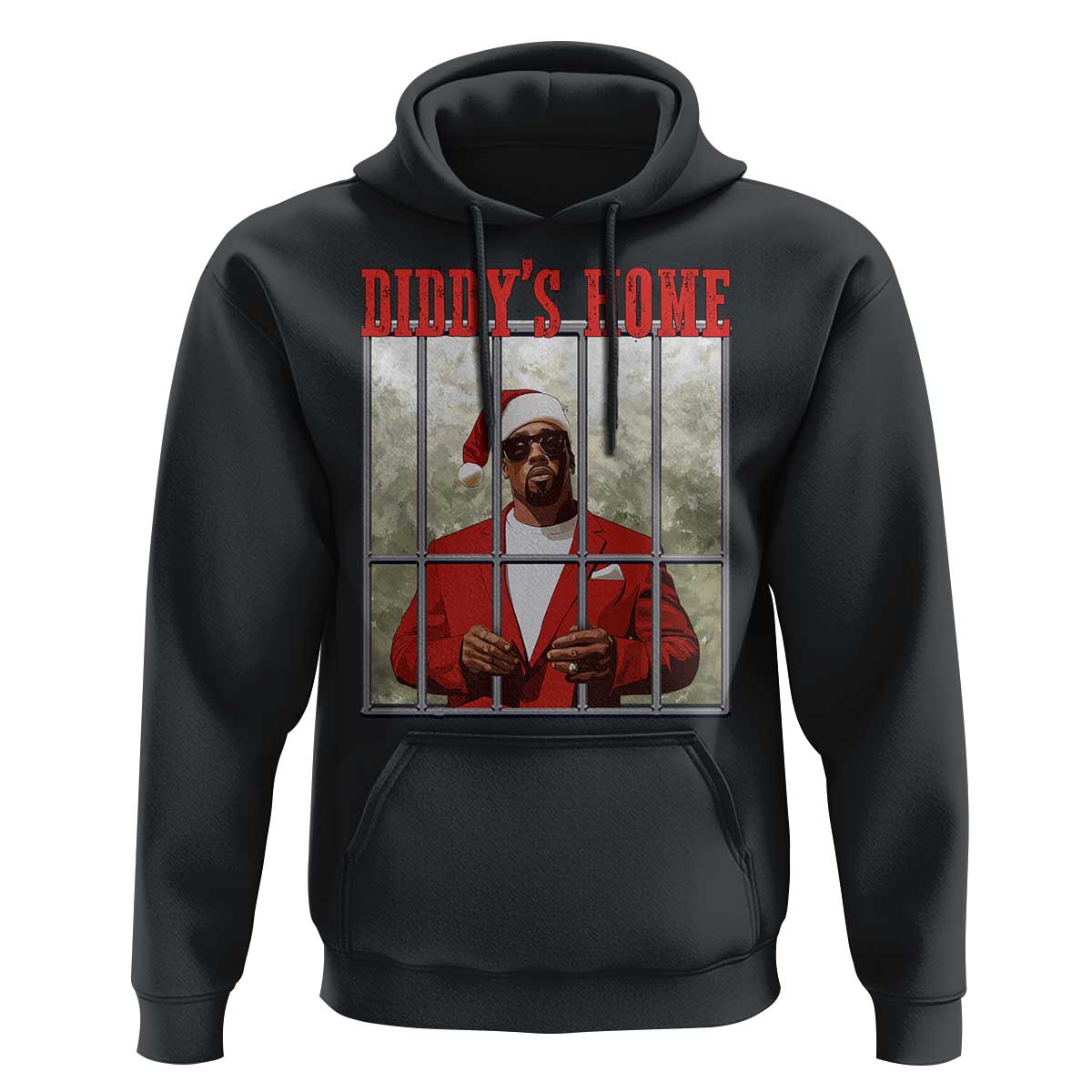 Funny Dirty Christmas Santa Diddy's Home Hoodie
