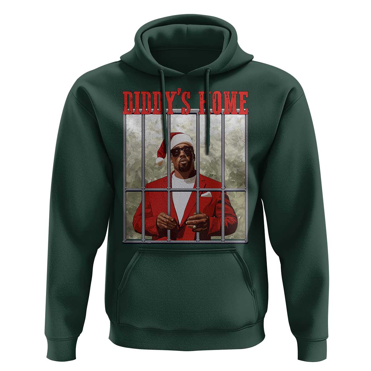 Funny Dirty Christmas Santa Diddy's Home Hoodie