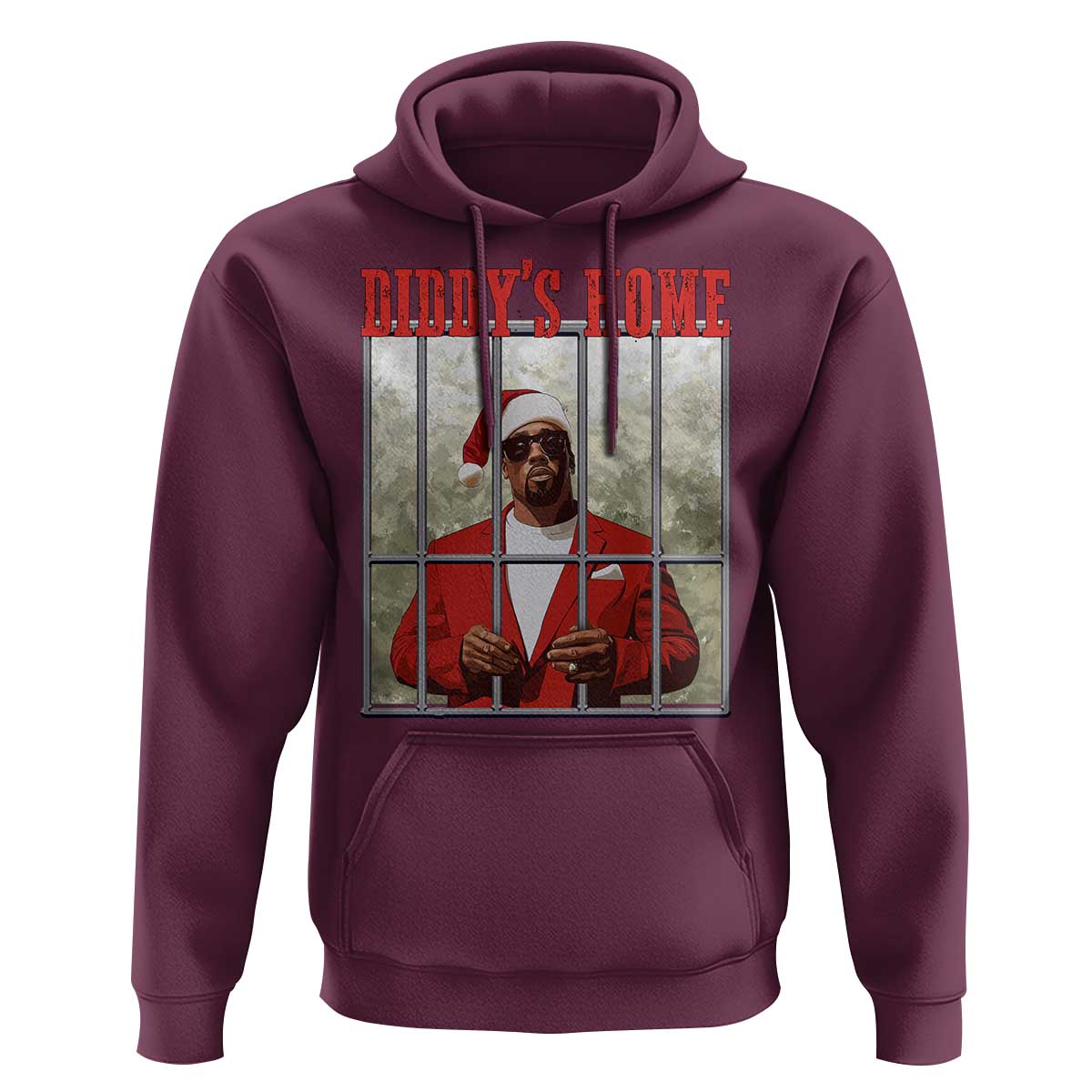 Funny Dirty Christmas Santa Diddy's Home Hoodie