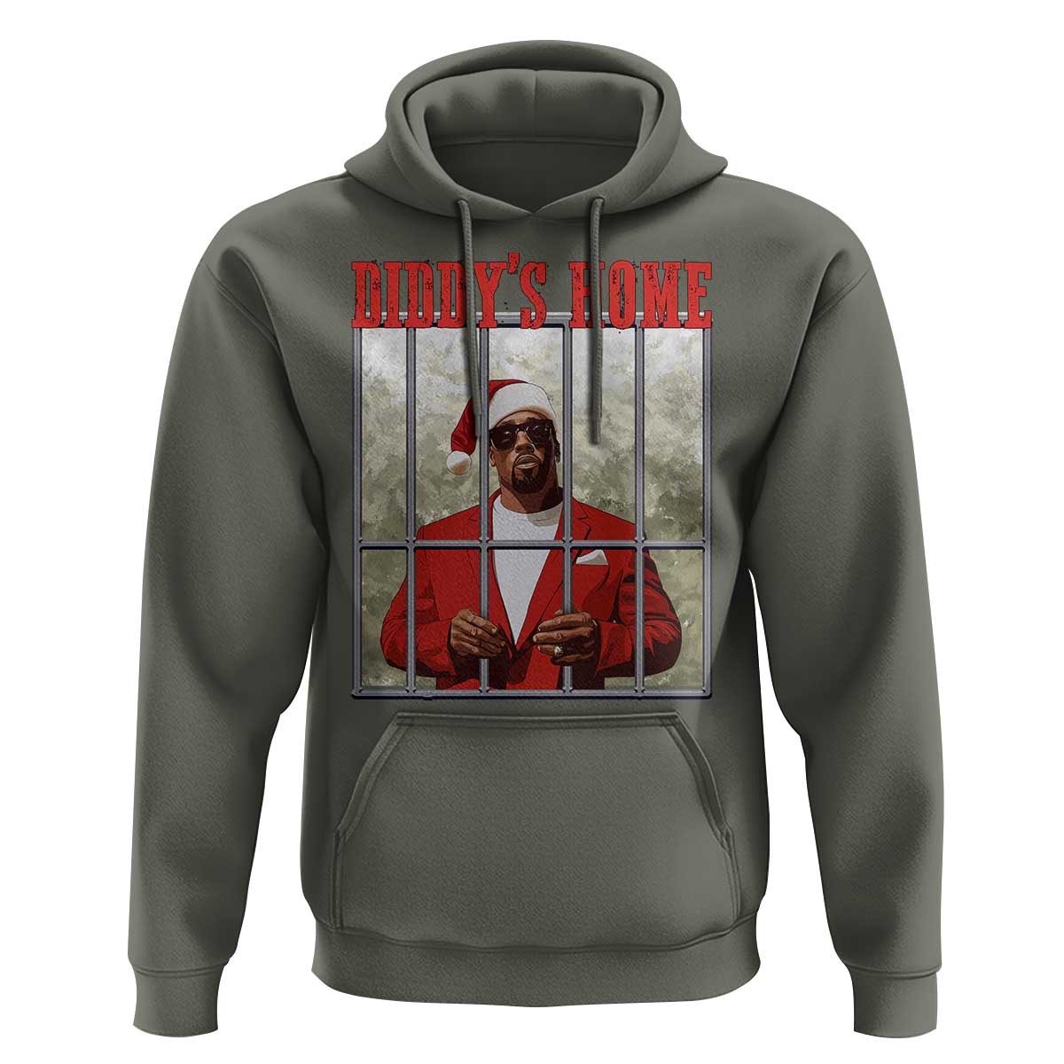 Funny Dirty Christmas Santa Diddy's Home Hoodie