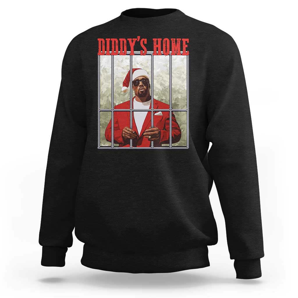 Funny Dirty Christmas Santa Diddy's Home Sweatshirt - Wonder Print Shop