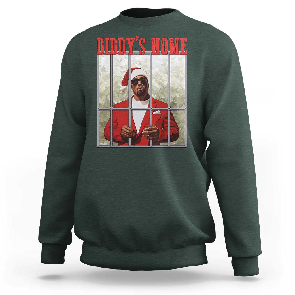 Funny Dirty Christmas Santa Diddy's Home Sweatshirt - Wonder Print Shop