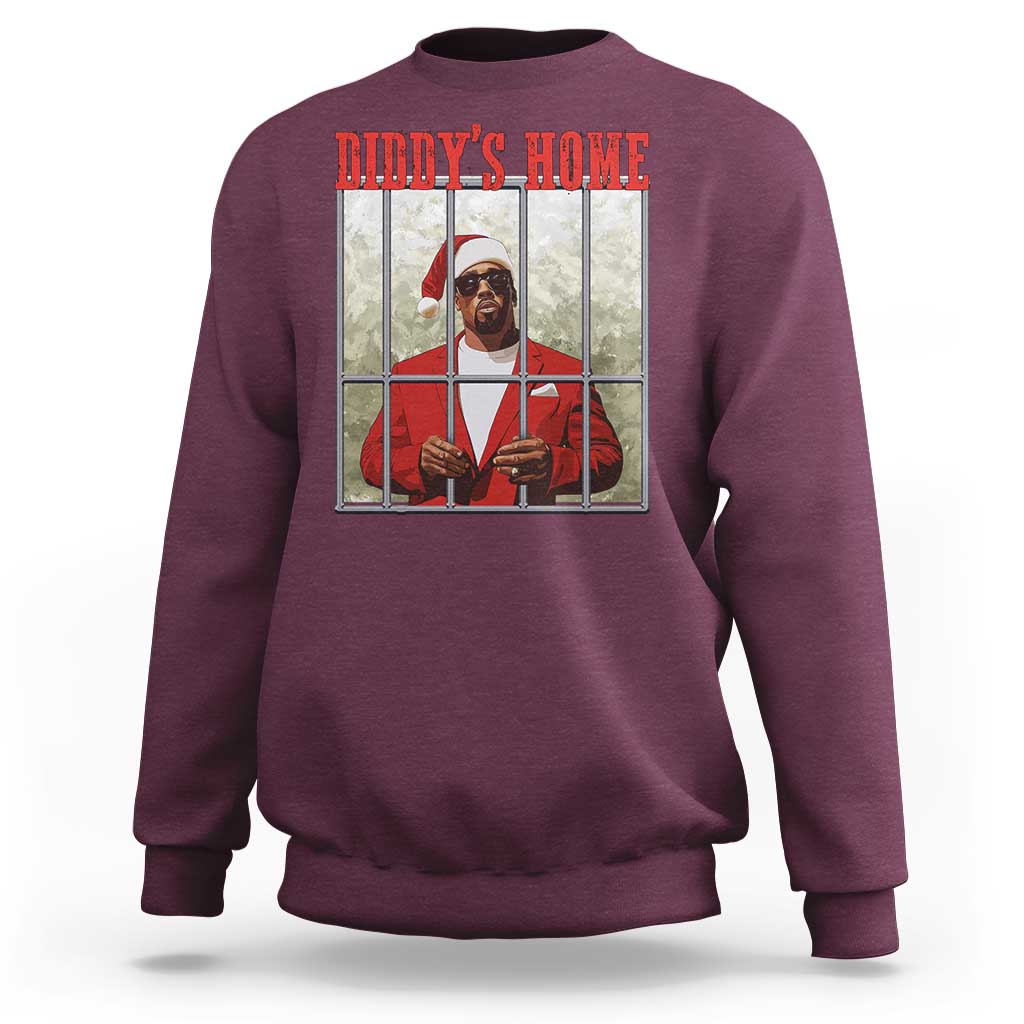 Funny Dirty Christmas Santa Diddy's Home Sweatshirt - Wonder Print Shop