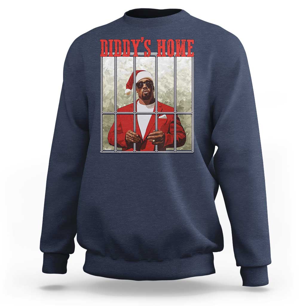 Funny Dirty Christmas Santa Diddy's Home Sweatshirt - Wonder Print Shop