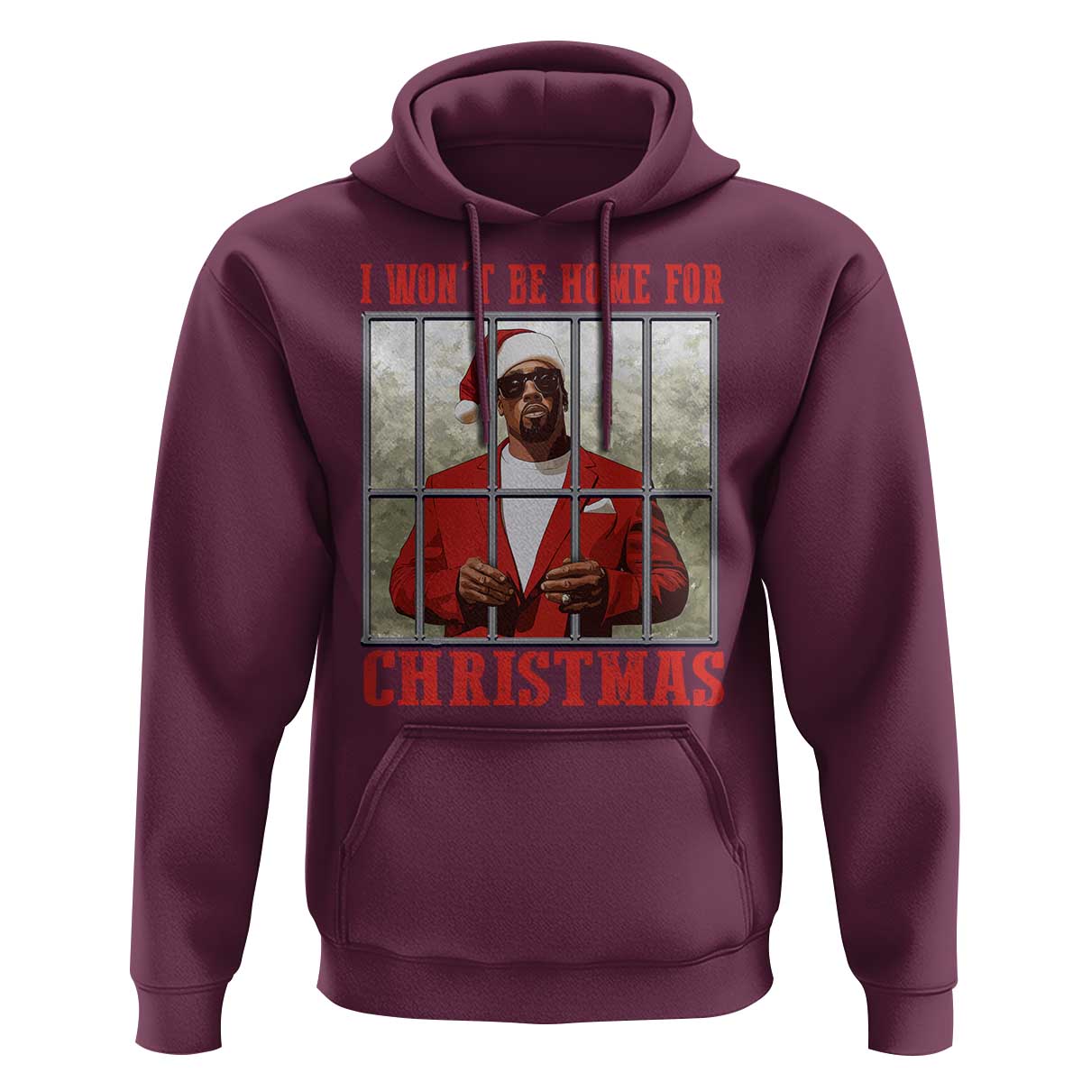 Funny Santa Diddy Christmas Hoodie I Won't Be Home For Xmas
