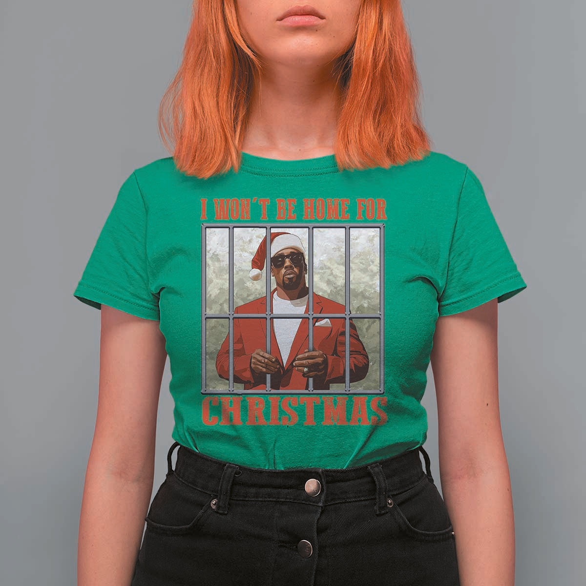 Funny Santa Diddy Christmas T Shirt For Women I Won't Be Home For Xmas - Wonder Print Shop