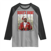 Funny Dirty Christmas Santa Diddy's Home Raglan Shirt - Wonder Print Shop