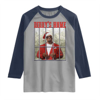 Funny Dirty Christmas Santa Diddy's Home Raglan Shirt - Wonder Print Shop