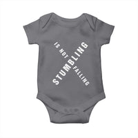 Malcolm X Stumbling Is Not Falling Baby Onesie Black History Month