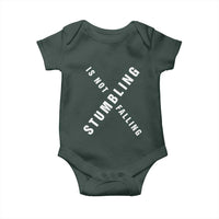 Malcolm X Stumbling Is Not Falling Baby Onesie Black History Month