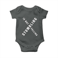 Malcolm X Stumbling Is Not Falling Baby Onesie Black History Month