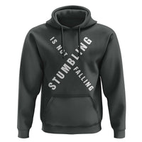 Malcolm X Stumbling Is Not Falling Hoodie Black History Month