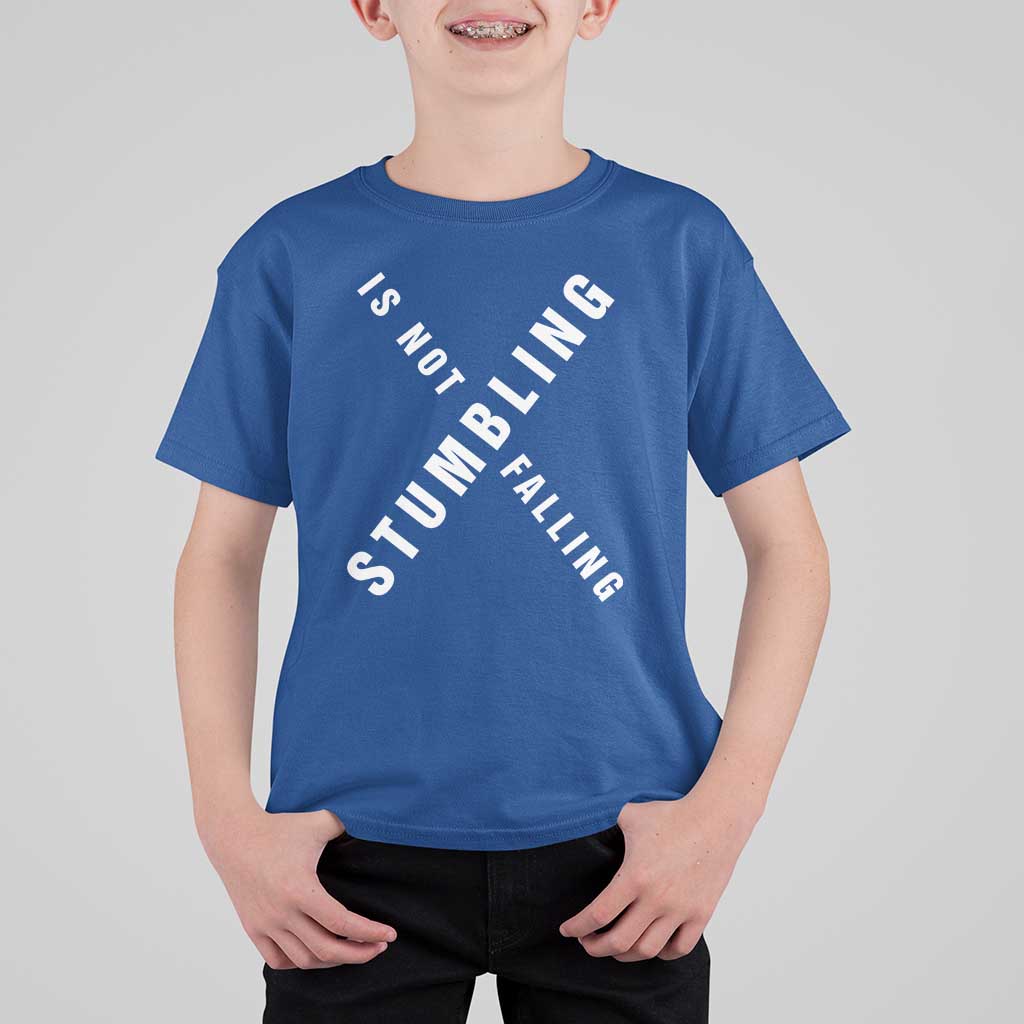 Malcolm X Stumbling Is Not Falling T Shirt For Kid Black History Month
