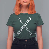 Malcolm X Stumbling Is Not Falling T Shirt For Women Black History Month