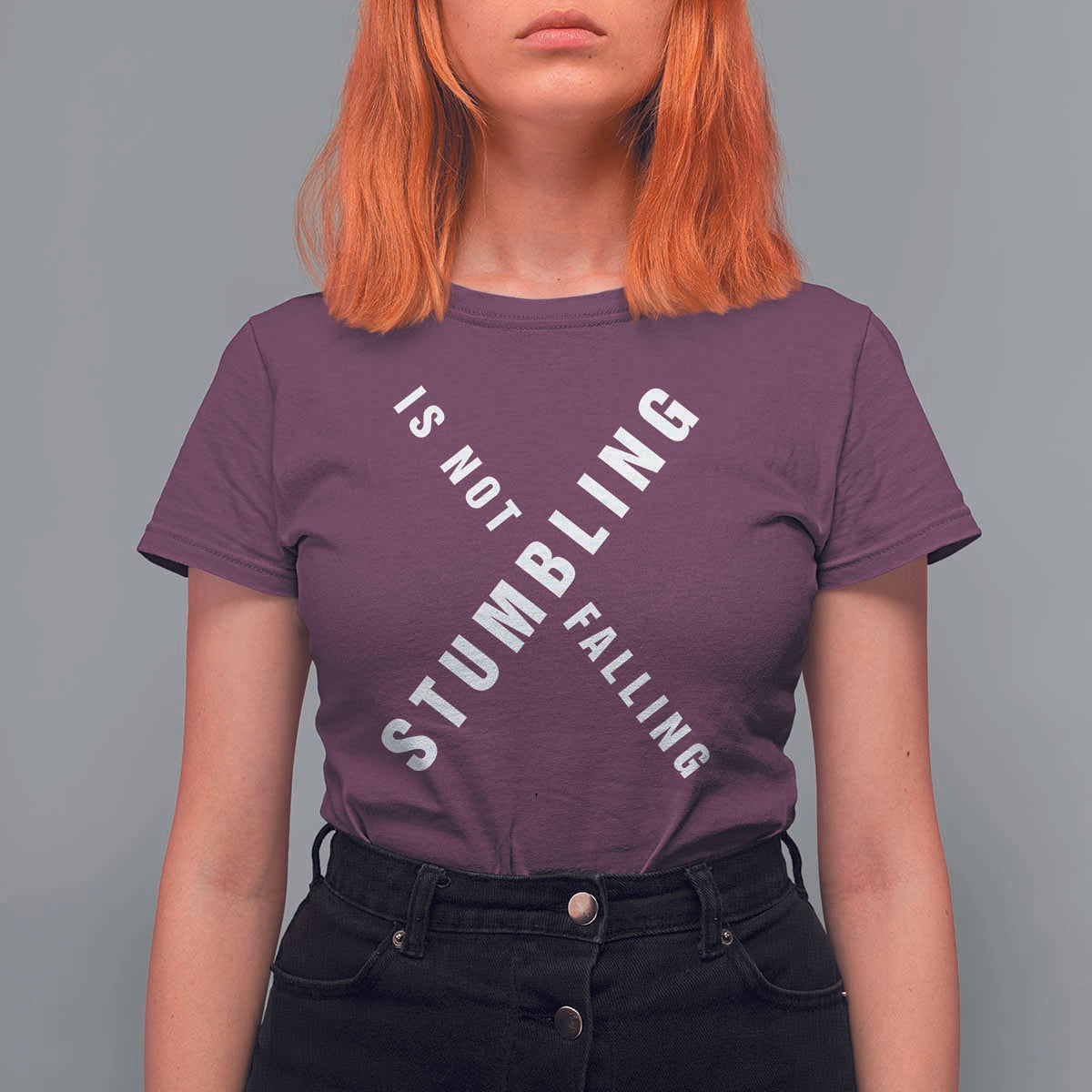 Malcolm X Stumbling Is Not Falling T Shirt For Women Black History Month