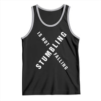 Malcolm X Stumbling Is Not Falling Tank Top Black History Month