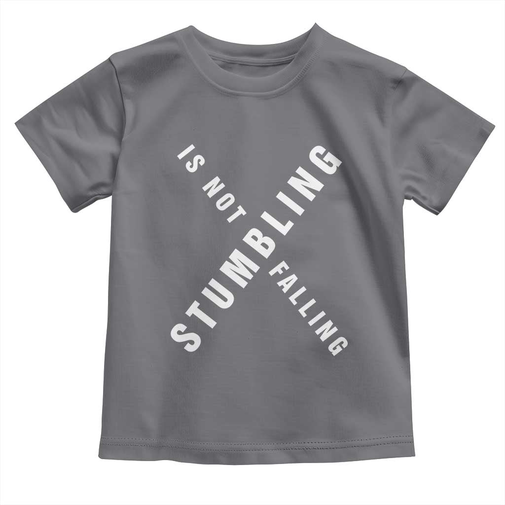 Malcolm X Stumbling Is Not Falling Toddler T Shirt Black History Month