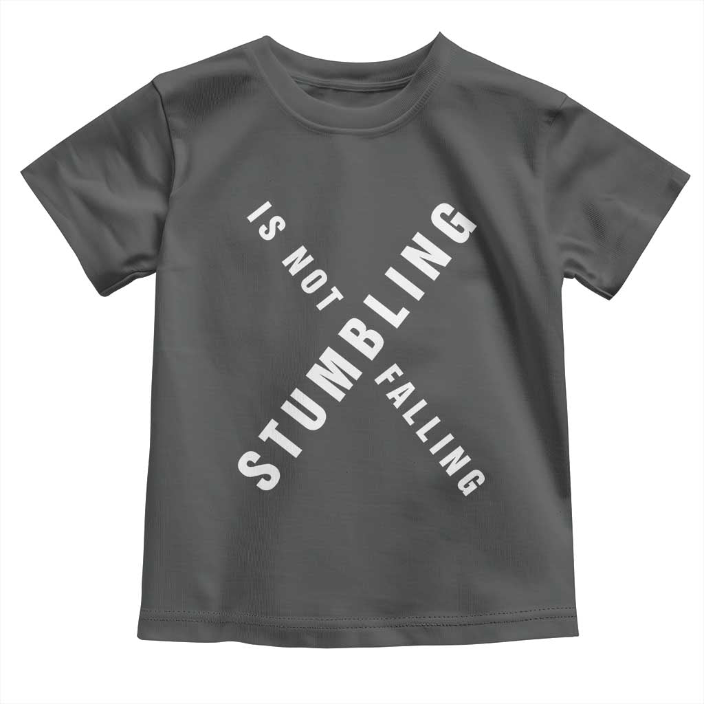 Malcolm X Stumbling Is Not Falling Toddler T Shirt Black History Month