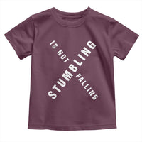 Malcolm X Stumbling Is Not Falling Toddler T Shirt Black History Month