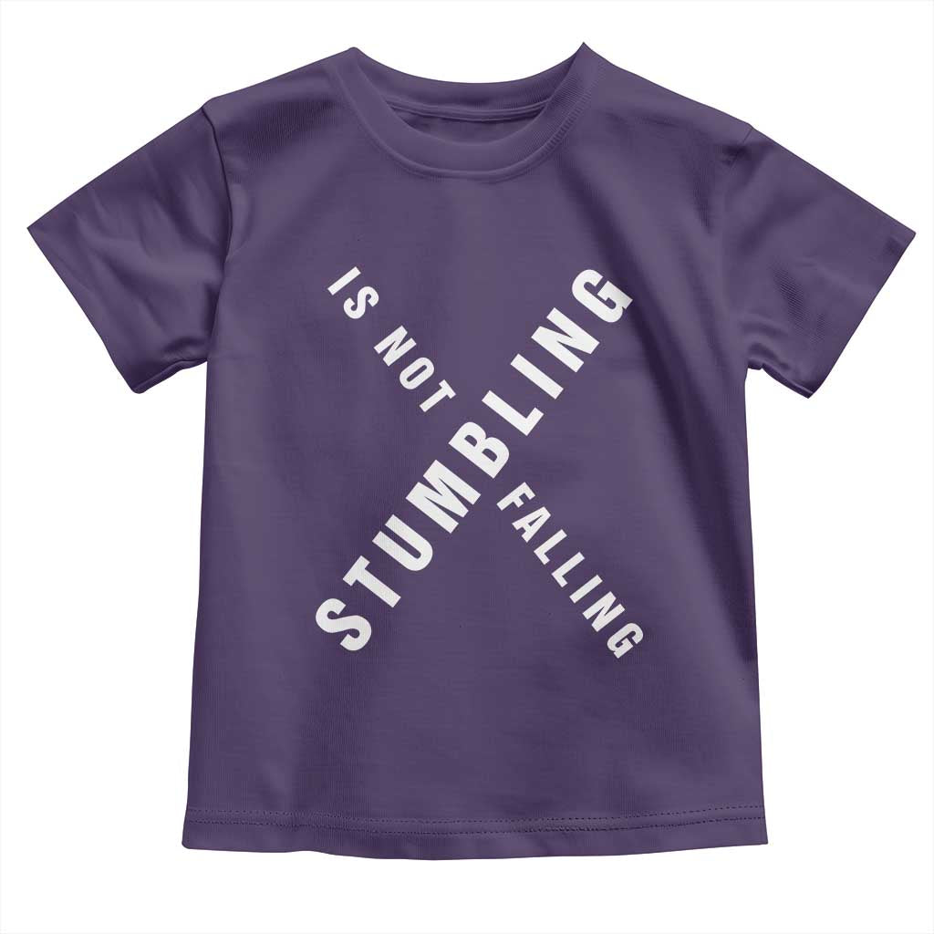 Malcolm X Stumbling Is Not Falling Toddler T Shirt Black History Month