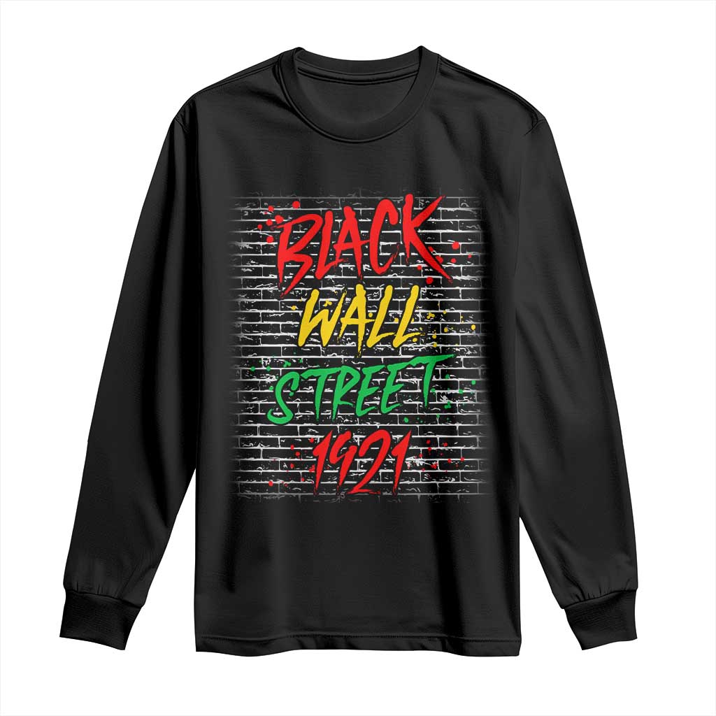 Black Wall Street 1921 Long Sleeve Shirt Tulsa Oklahoma Black History Month