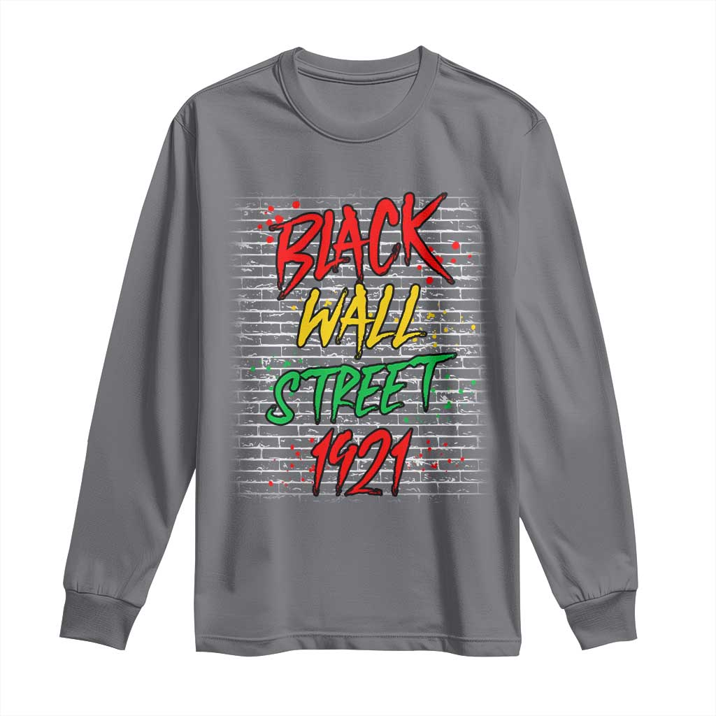 Black Wall Street 1921 Long Sleeve Shirt Tulsa Oklahoma Black History Month